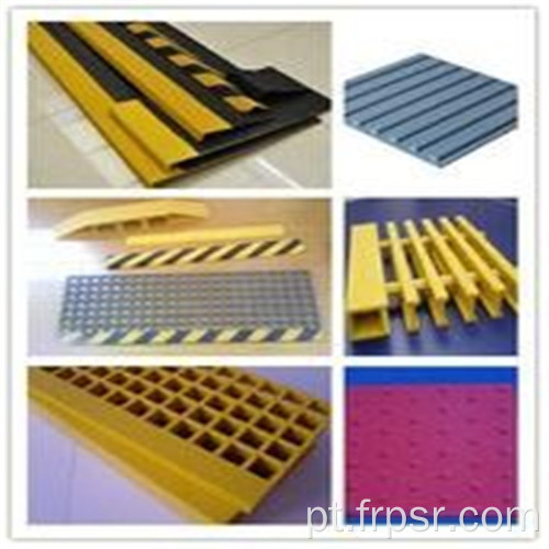 fibra de vidro FRP GRP cobertura de degrau de escada anti-derrapante